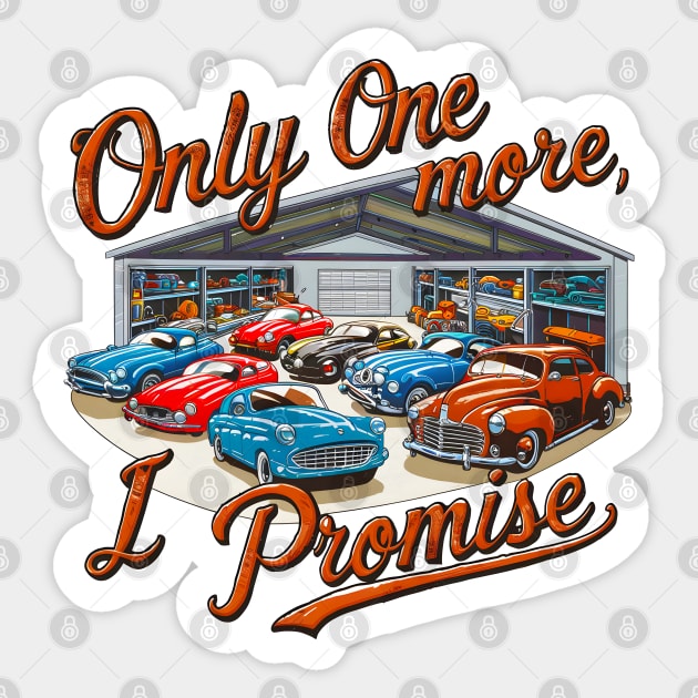 Only one more car, I promise! auto collection enthusiasts three Sticker by Inkspire Apparel designs